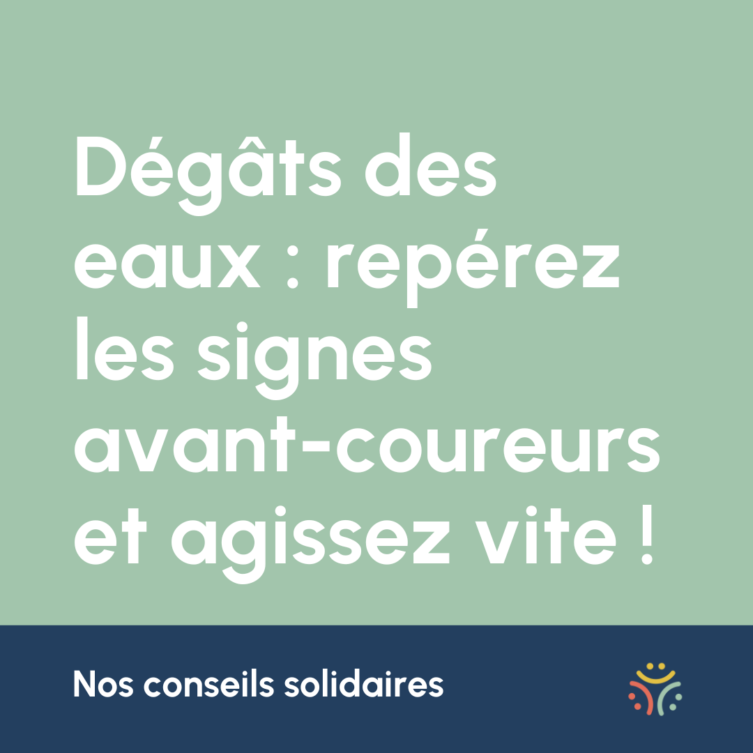 Dégâts des eaux : repérez les signes avant-coureurs et agissez vite !